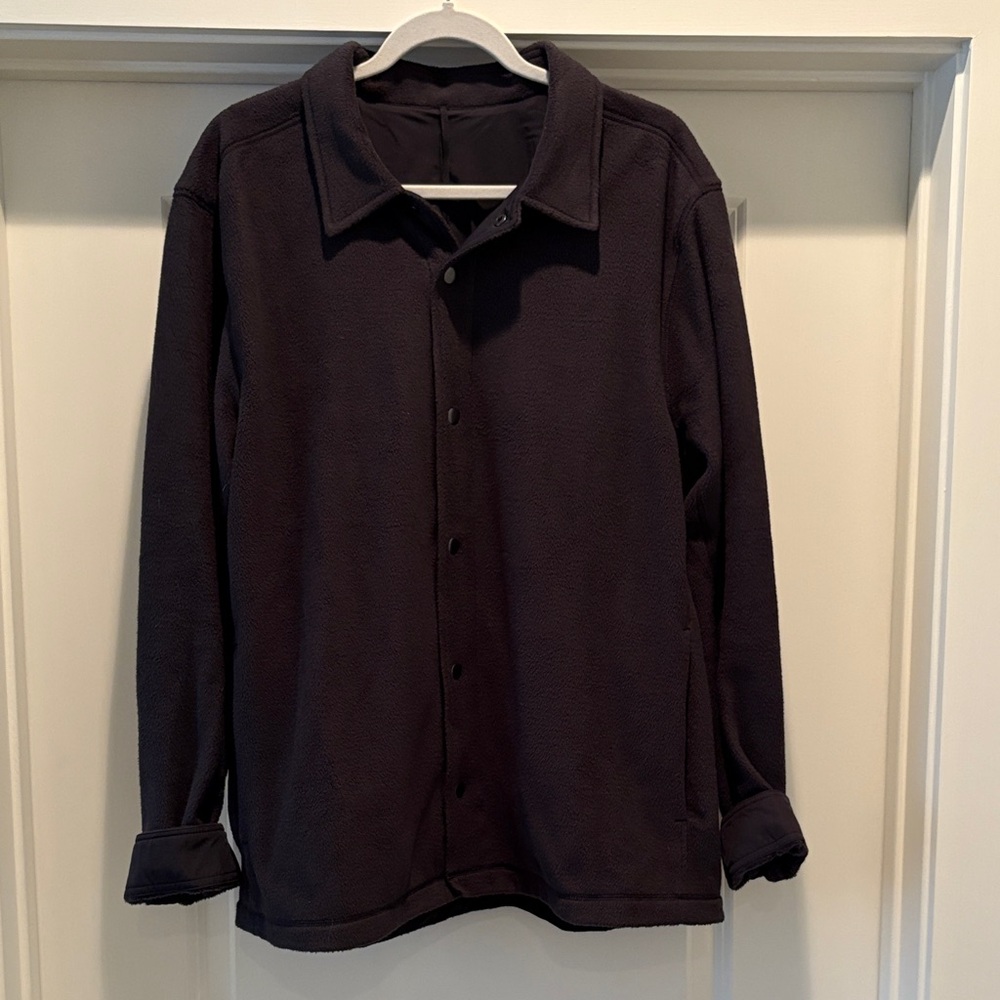 Lululemon Mens Black Fleece Overshirt size XL